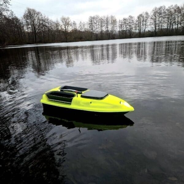 Barca da pastura – Ibrida in giallo fluorescente Futterboot Barca da pastura