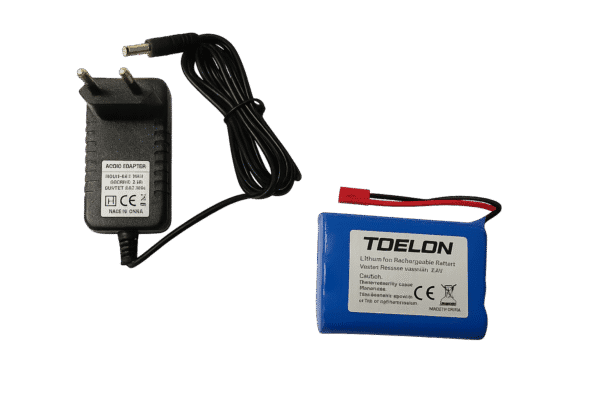 Комплект литиево-йонни батерии Toslon и зарядно устройство за сонарни екрани Toslon